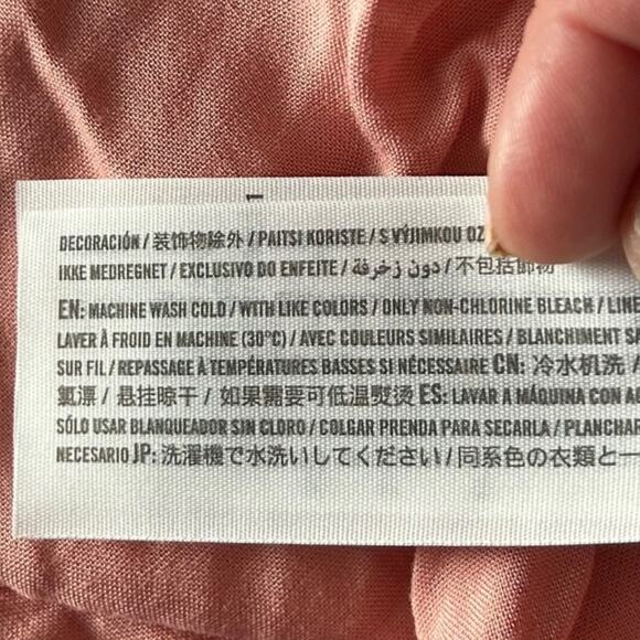 Abercrombie & Fitch Coral Pink Satin Mini Slip Dress Flowy Feminine NEW Size S - Picture 8 of 11